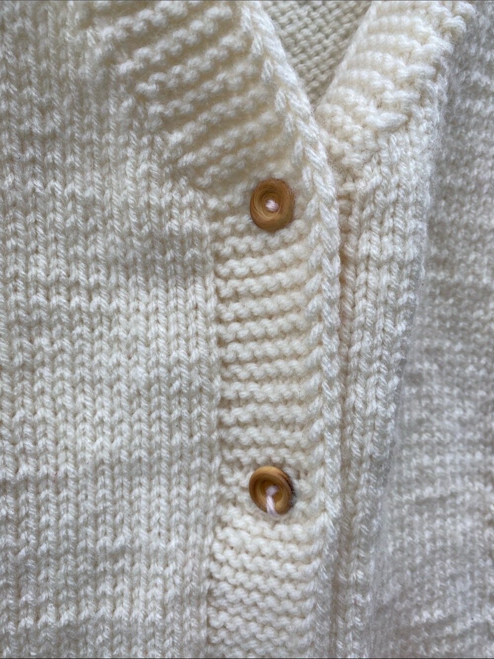 Cream Cable Knit Button Front Vest - Picture 2 of 9
